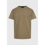 Funky Buddha Ανδρικό Κοντομάνικο T-Shirt Καφέ