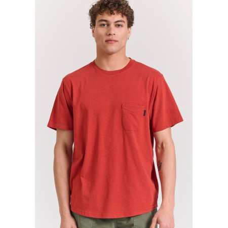 Funky Buddha Ανδρικό Κοντομάνικο T-Shirt Κεραμιδί
