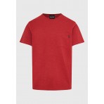 Funky Buddha Ανδρικό Κοντομάνικο T-Shirt Κεραμιδί