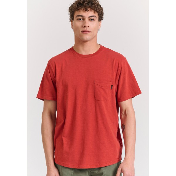 Funky Buddha Ανδρική Μπλούζα Κοντό Μανίκι Basic (FBM011-006-04-SPICE-BROWN)
