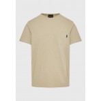 Funky Buddha Ανδρικό Κοντομάνικο T-Shirt Γκρι