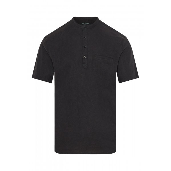 Funky Buddha Ανδρικό Πουκάμισο Με Κοντό Μανίκι (FBM011-006-05-BLACK)