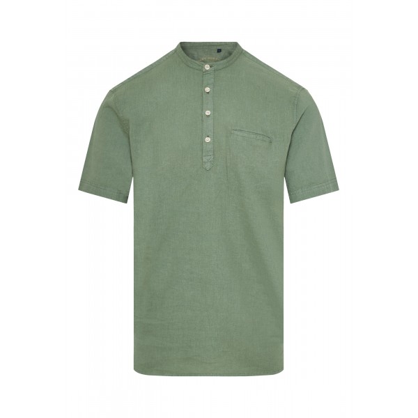 Funky Buddha Ανδρικό Πουκάμισο Με Κοντό Μανίκι (FBM011-006-05-KHAKI)