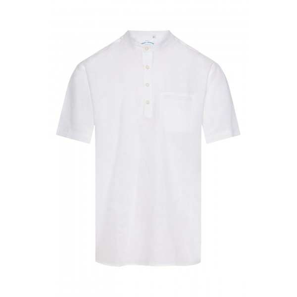 Funky Buddha Ανδρικό Πουκάμισο Με Κοντό Μανίκι (FBM011-006-05-WHITE)
