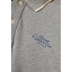 Funky Buddha Ανδρική Μπλούζα Με Γιακά Πόλο (FBM011-006-11-GREY-MEL)
