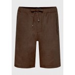 Funky Buddha Ανδρική Βερμούδα Chino Καφέ