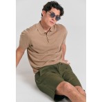 Funky Buddha Ανδρική Βερμούδα Chino Χακί