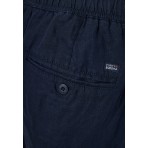 Funky Buddha Ανδρική Βερμούδα Chino Μπλε Σκούρο