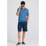 Funky Buddha Ανδρική Βερμούδα Chino Μπλε Σκούρο