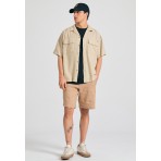 Funky Buddha Ανδρική Βερμούδα Chino Μπεζ