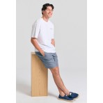 Funky Buddha Ανδρική Βερμούδα Chino Γκρι