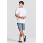 Funky Buddha Ανδρική Βερμούδα Chino Γκρι