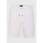 Funky Buddha Ανδρική Βερμούδα Chino Λευκή
