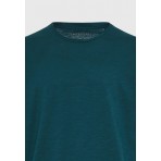 Funky Buddha Ανδρικό Κοντομάνικο T-Shirt Πετρόλ