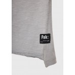 Funky Buddha Ανδρικό Κοντομάνικο T-Shirt Γκρι