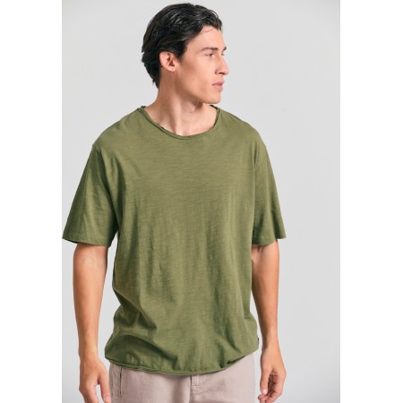 Funky Buddha Ανδρικό Κοντομάνικο T-Shirt Χακί