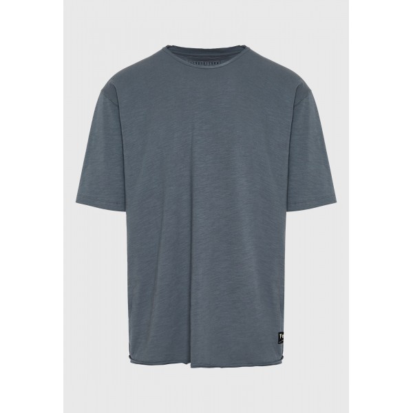 Funky Buddha Ανδρική Μπλούζα Κοντό Μανίκι Basic (FBM011-009-04-STEEL-GREY)