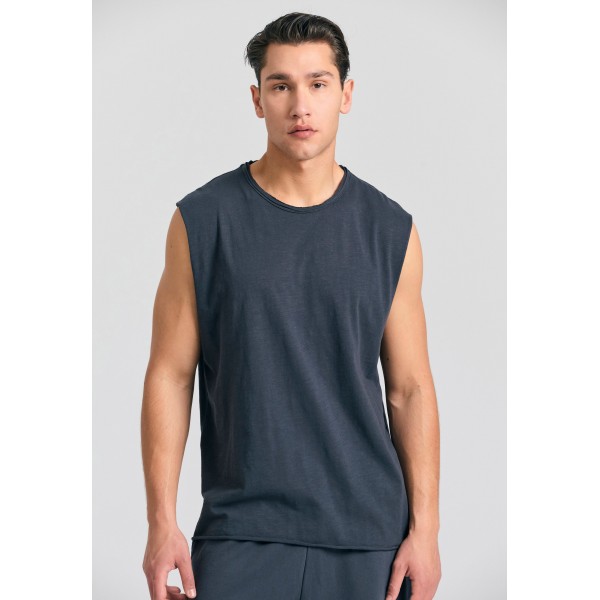 Funky Buddha Ανδρική Μπλούζα Κοντό Μανίκι Basic (FBM011-010-04-ANTHRACITE)