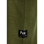 Funky Buddha Ανδρική Αμάνικη Μπλούζα Χακί