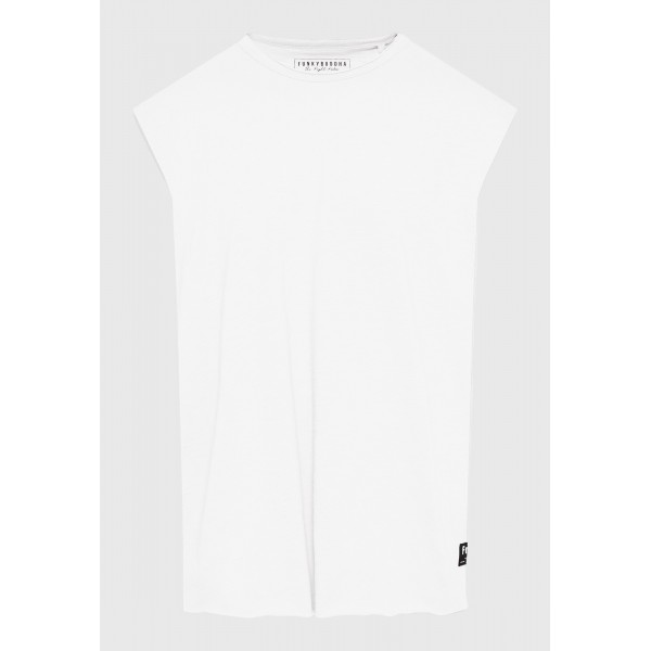 Funky Buddha Ανδρική Μπλούζα Κοντό Μανίκι Basic (FBM011-010-04-WHITE)