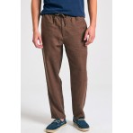 Funky Buddha Ανδρικό Παντελόνι Chino Καφέ