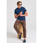 Funky Buddha Ανδρικό Παντελόνι Chino Καφέ