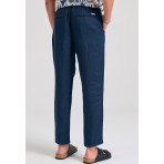 Funky Buddha Ανδρικό Παντελόνι Chino Μπλε Σκούρο