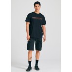 Funky Buddha Ανδρικό Κοντομάνικο T-Shirt Μαύρο