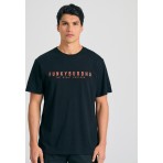 Funky Buddha Ανδρικό Κοντομάνικο T-Shirt Μαύρο