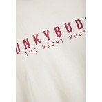 Funky Buddha Ανδρικό Κοντομάνικο T-Shirt Εκρού