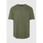 Funky Buddha Ανδρικό Κοντομάνικο T-Shirt Χακί
