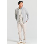 Funky Buddha Ανδρικό Παντελόνι Chino Γκρι Ανοιχτό