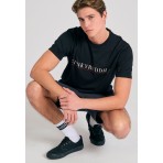 Funky Buddha Ανδρικό Κοντομάνικο T-Shirt Μαύρo