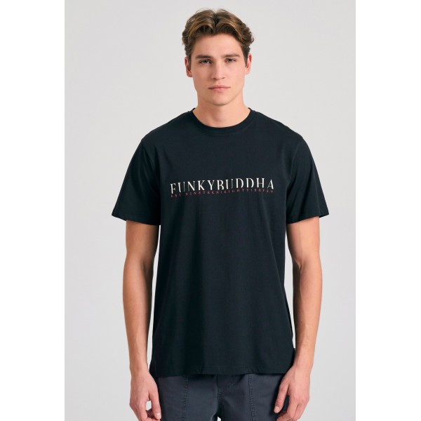Funky Buddha T-Shirt Ανδρικό (FBM011-015-04-BLACK)