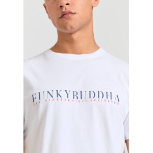 Funky Buddha The Essentials T-Shirt Ανδρικό (FBM011-015-04-WHITE)