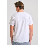 Funky Buddha Ανδρικό Κοντομάνικο T-Shirt Λευκό