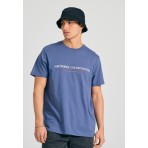 Funky Buddha Ανδρικό Κοντομάνικο T-Shirt Ίντιγκο
