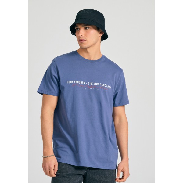 Funky Buddha T-Shirt Ανδρικό (FBM011-016-04-INDIGO)