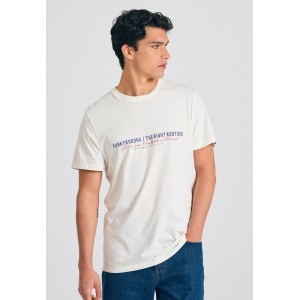 Funky Buddha T-Shirt Ανδρικό (FBM011-016-04-OFF-WHITE)