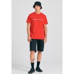Funky Buddha Ανδρικό Κοντομάνικο T-Shirt Κόκκινο