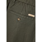 Funky Buddha Linen blend Ανδρικό Παντελόνι Chino Χακί