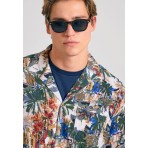 Funky Buddha Ανδρικό Κοντομάνικο Floral Πουκάμισο Πολύχρωμο