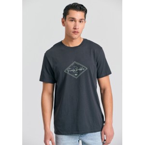 Funky Buddha Ανδρική Μπλούζα Κοντό Μανίκι Με Τύπωμα (FBM011-021-04-ANTHRACITE)