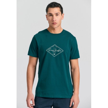 Funky Buddha Ανδρικό Κοντομάνικο T-Shirt Πετρόλ