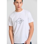 Funky Buddha Ανδρικό Κοντομάνικο T-Shirt Λευκό