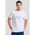 Funky Buddha Ανδρικό Κοντομάνικο T-Shirt Λευκό