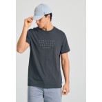 Funky Buddha Ανδρικό Κοντομάνικο T-Shirt Ανθρακί