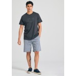 Funky Buddha Ανδρικό Κοντομάνικο T-Shirt Ανθρακί