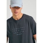 Funky Buddha Ανδρικό Κοντομάνικο T-Shirt Ανθρακί