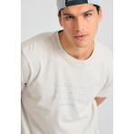 Funky Buddha Ανδρικό Κοντομάνικο T-Shirt Γκρι Ανοιχτό